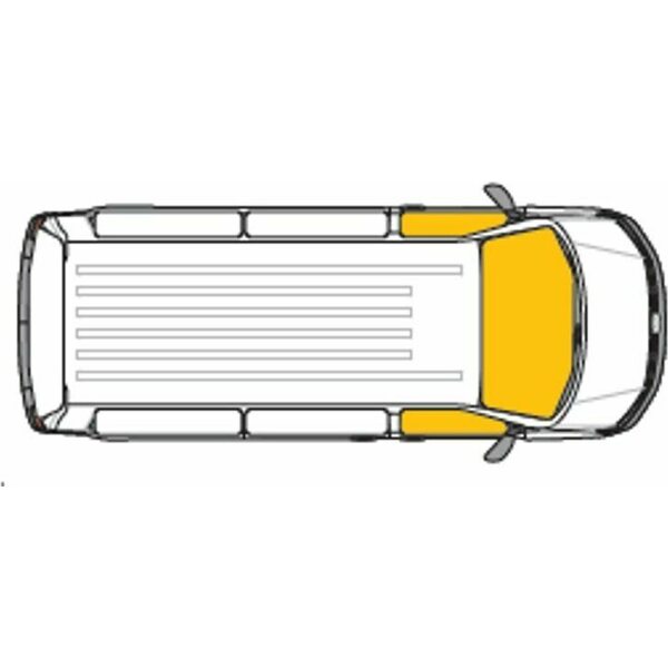 Carbest Lämpöpeite Transit 2007-2014, musta sisäpuoli