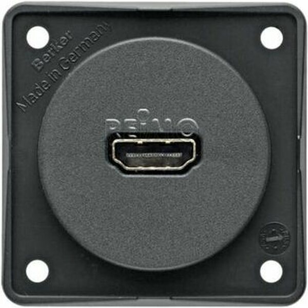 Berker (R) HDMI-Pistorasia 1.3 Deep Audio antrasiitti