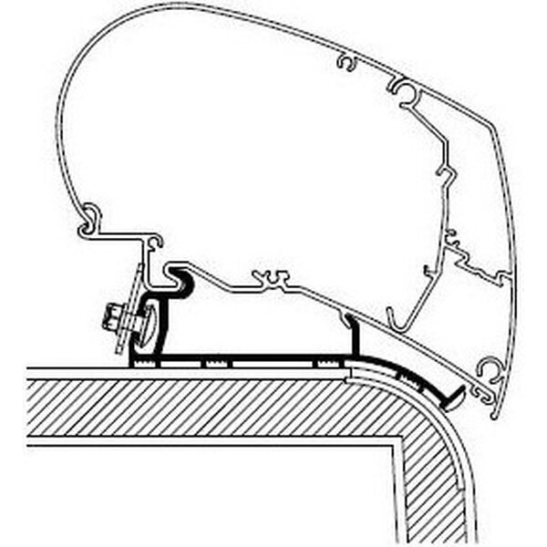 Thule kiinnityssarja Hymer 2013, Nova 4,00 m