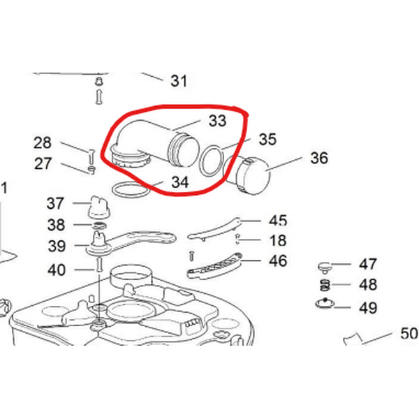 Thetford 565 E Jätesäiliön tyhjennysputki