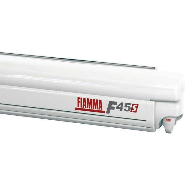 Fiamma F45 S 400 cm Kotelo valkoinen Kangas harmaa