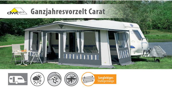 Etuteltta Carat 240 cm Ymp&auml;rivuoden k&auml;ytt&ouml;&ouml;n